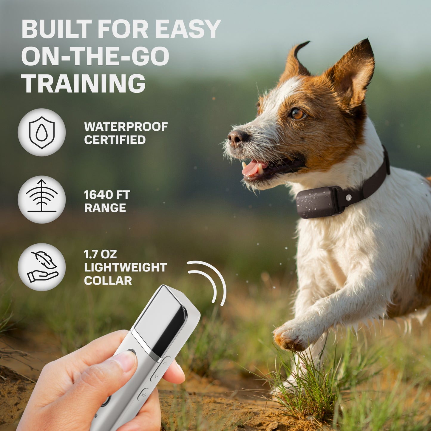 N20 Shock collar for dogs built for easy on-the-go training