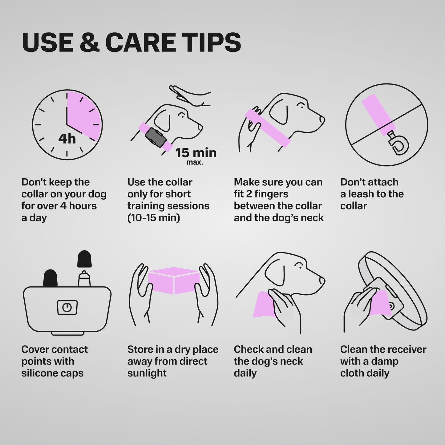 use and care tips