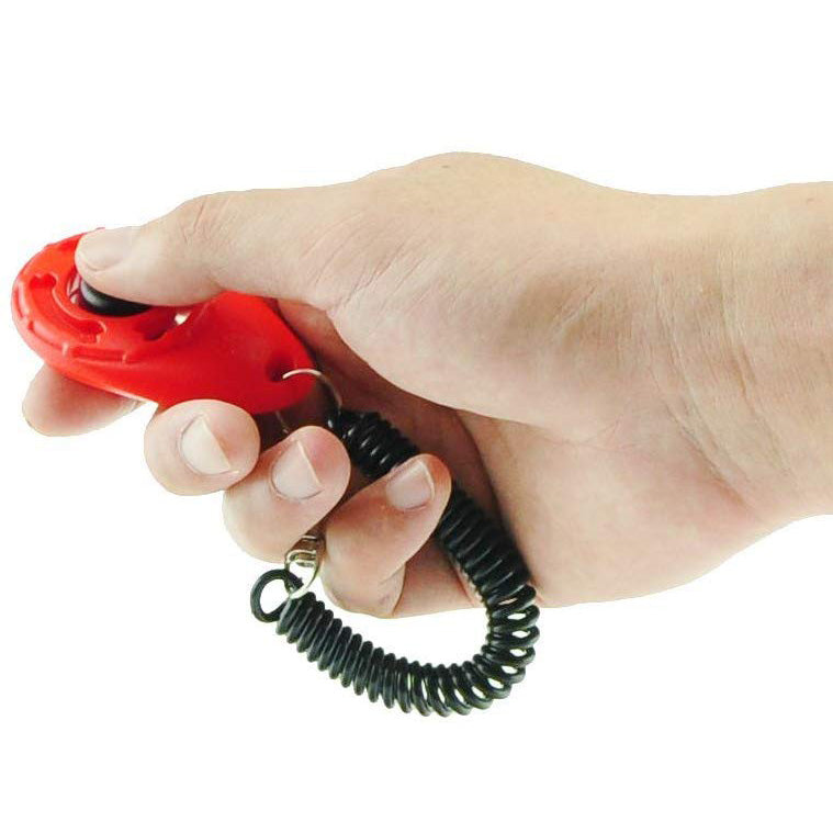 The training clickers for dogs boast an ergonomic design that fits comfortably in your hand, allowing for easy and quick operation during training sessions.