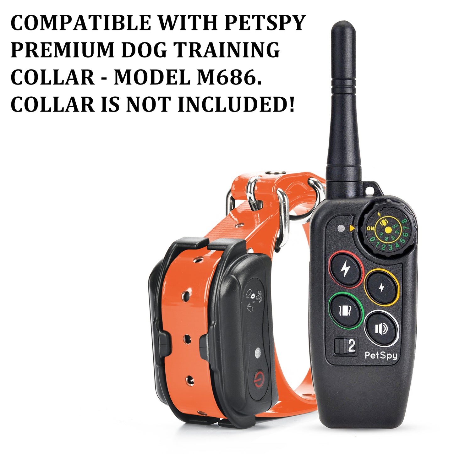 M686 Extra Remote Transmitter - compatible with petspy premium dog training collar