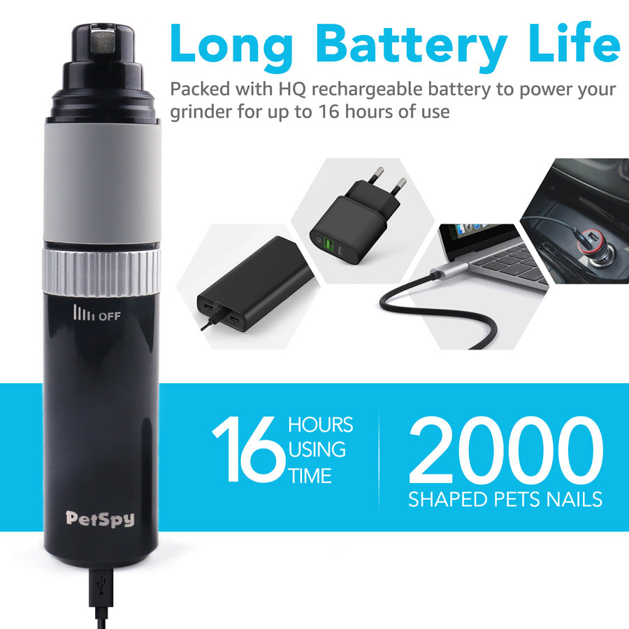 Dog Nail Grinder has long battery life