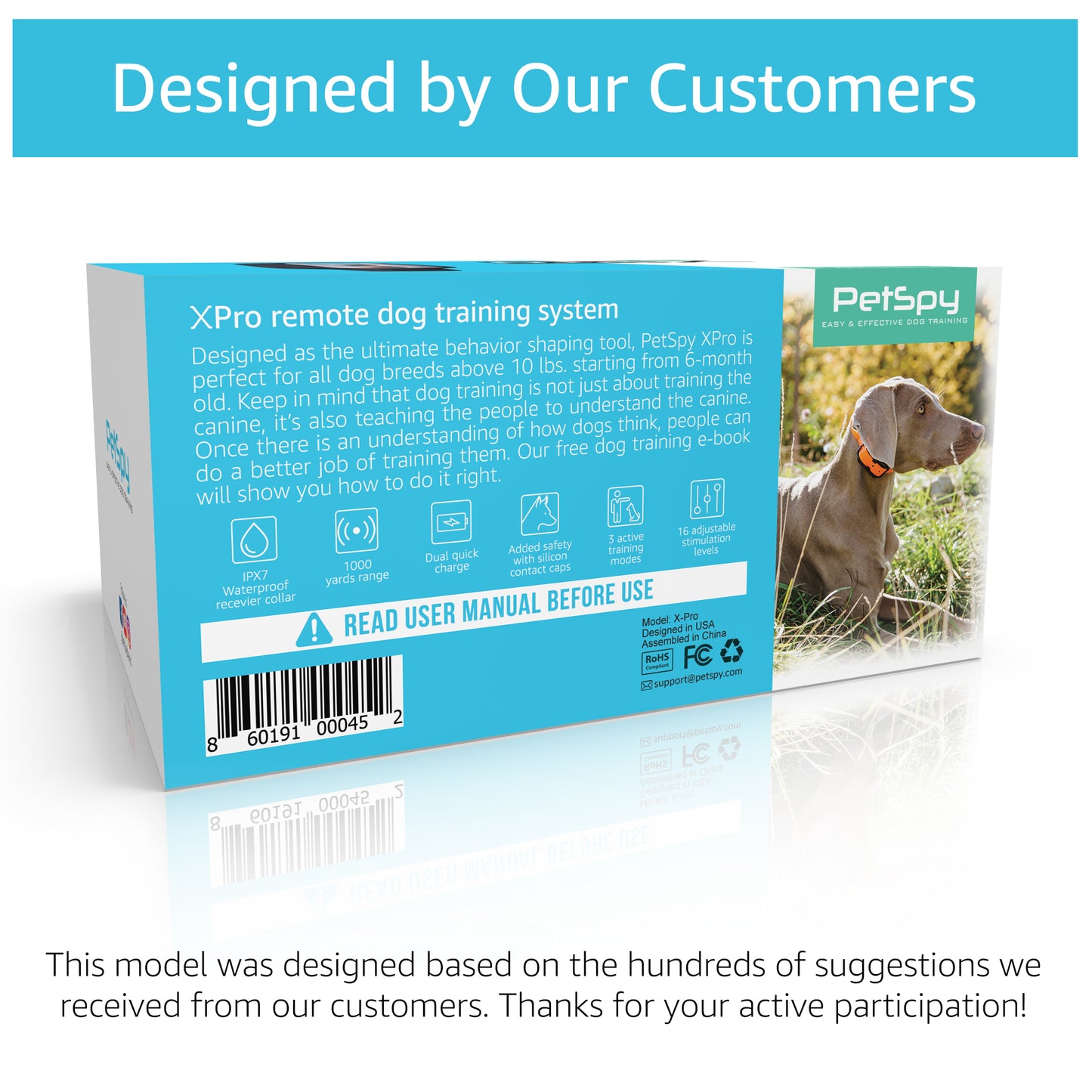 petspy xpro box rear side design