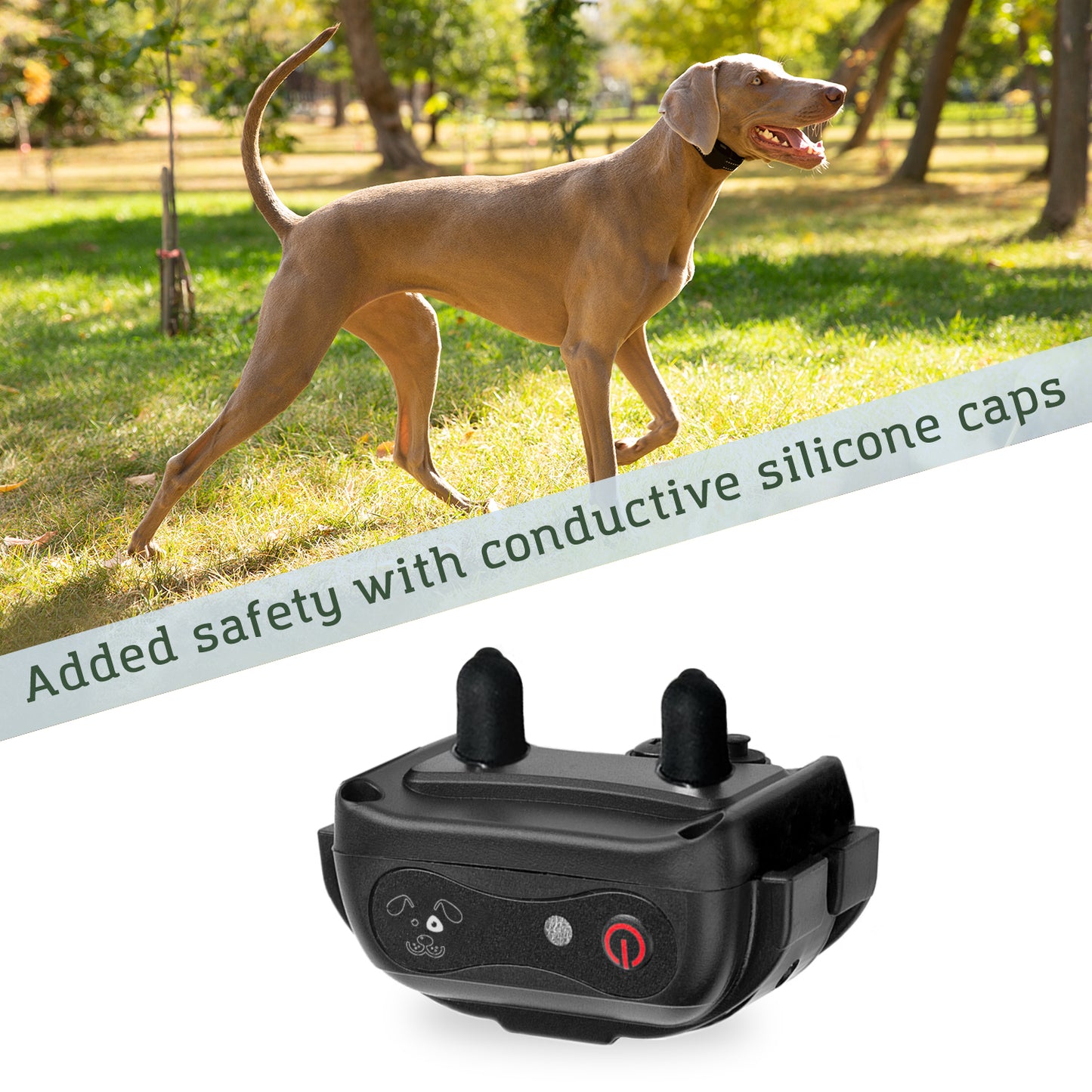 added safety with conductive silicon caps