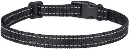 nylon black extra dog collar strap
