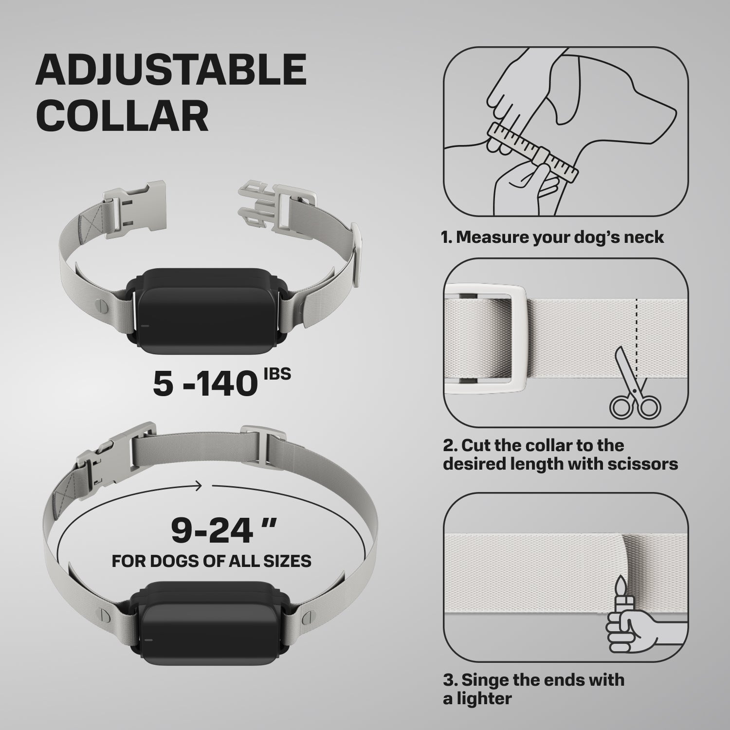 Adjustable shock clearance collar