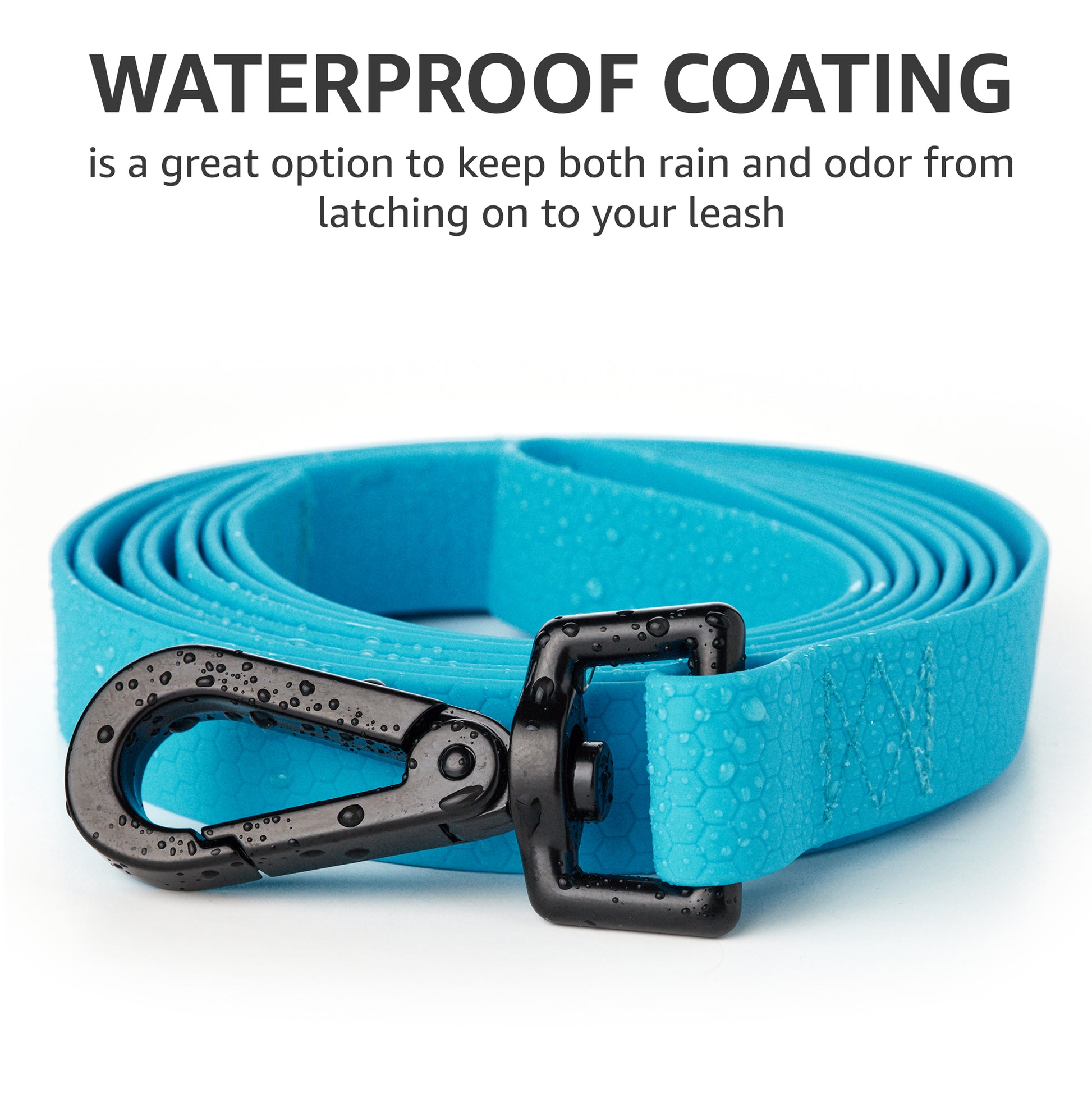 kevlar dog leash 6 ft, waterproof coating 