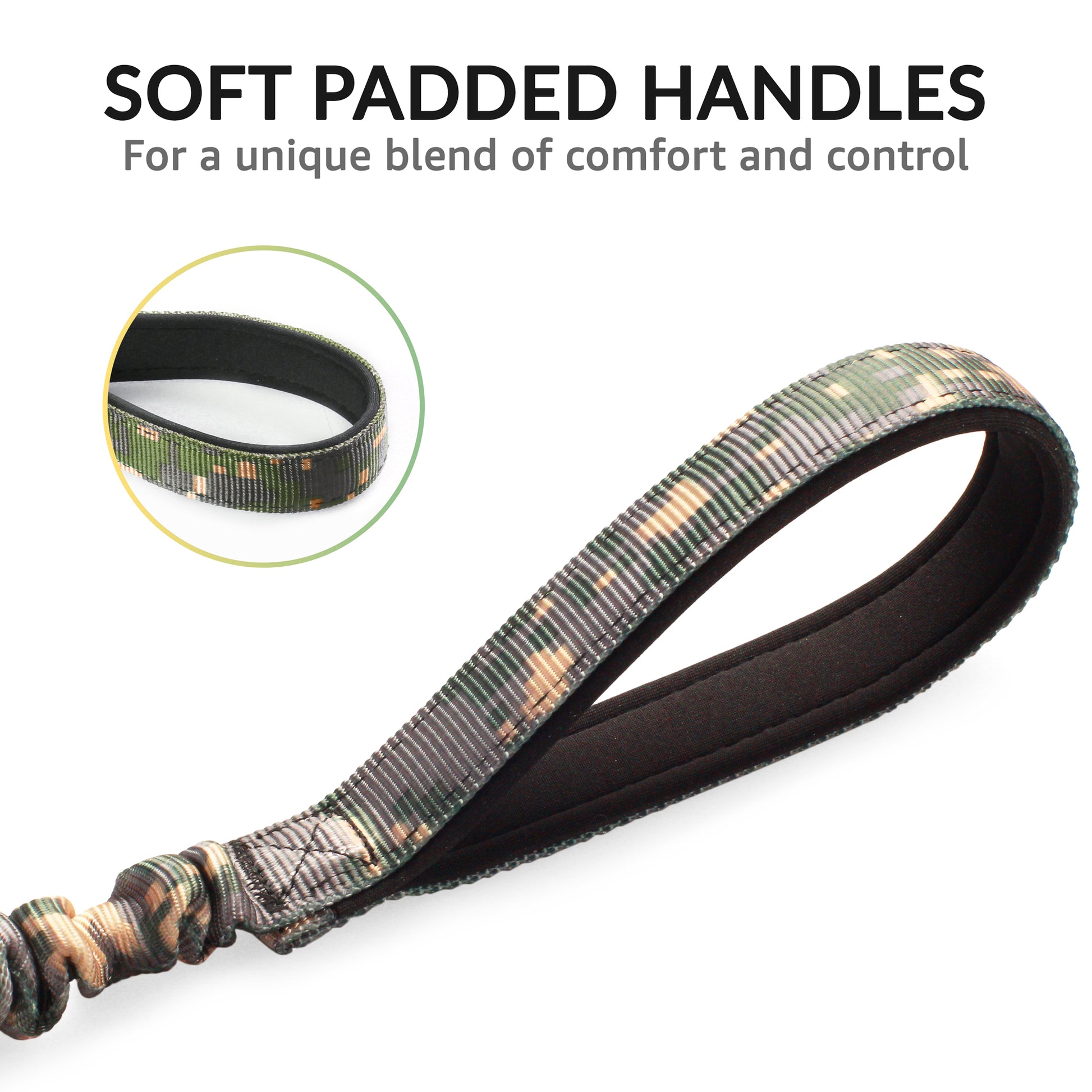 petspy dog shock collar dogs and beep m686b bungee leash for dog bungee leashes_soft padded hanndles_for a unique blend of comfort and control