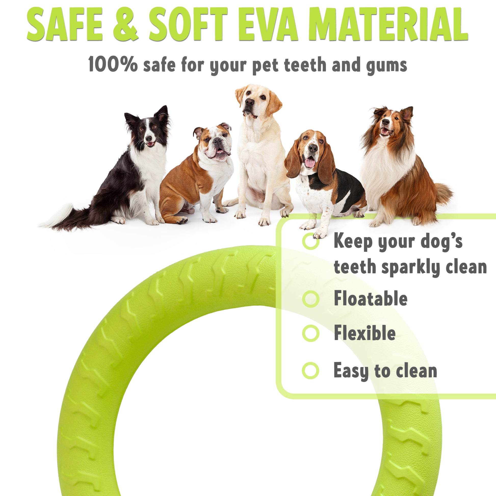 safe and soft eva material_100% safe for your pet teeth and gums