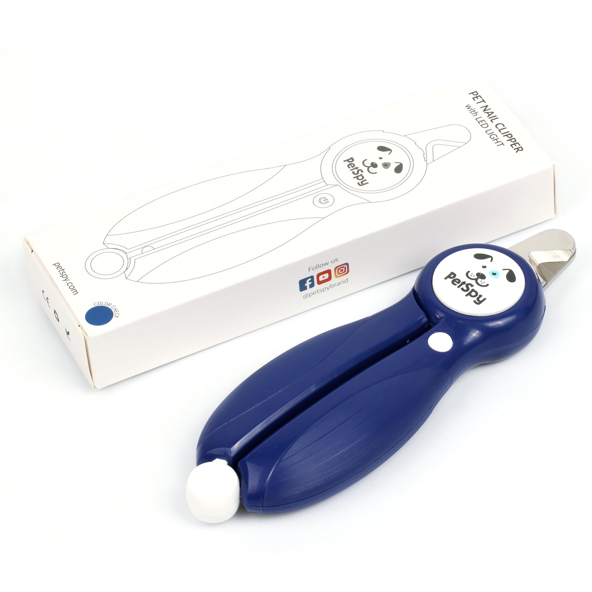 lighted dog nail clippers_blue color
