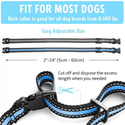 Smart Dog Bark Collar Training Bundle 2 Pack_fit for most dogs_bark collar is good for all dog breeds from 8-140 lbs